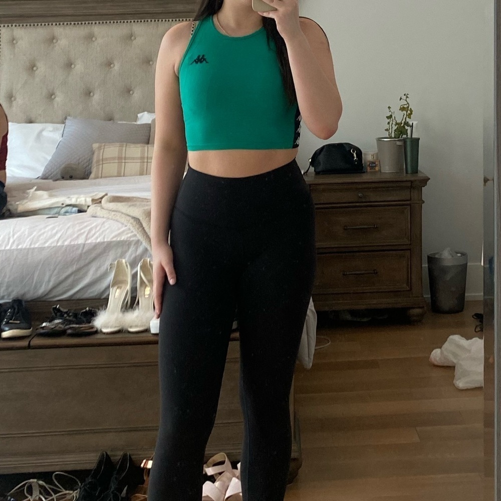 Kappa Green Crop Top - Picture 1 of 3